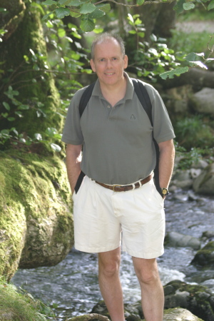 Mike hiking in England