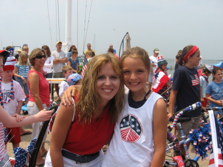 Mya and me at the Fourth of July Parade