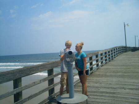 Kids on the fishing pier