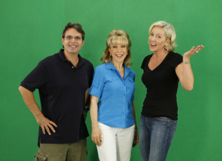 Wes and Erin GO GREEN with Barbara Eden!