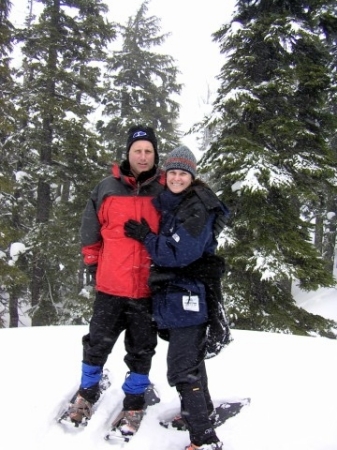 My hubby and I enjoy snowshoeing
