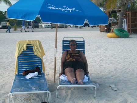 relaxing on the beach in key west, florida