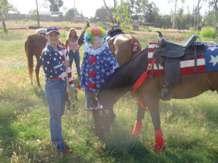 Riding in 4th of July parade