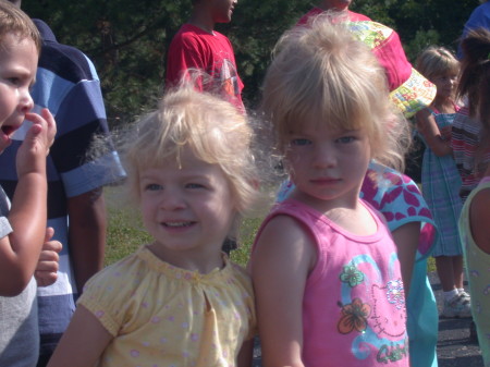 Ava and Emma August '08