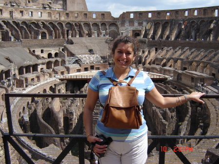 An inside view at Rome's Coliseum.