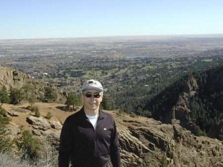 Kevin overlooking Colorado Springs