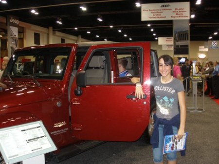 Maddie w/ her dream car