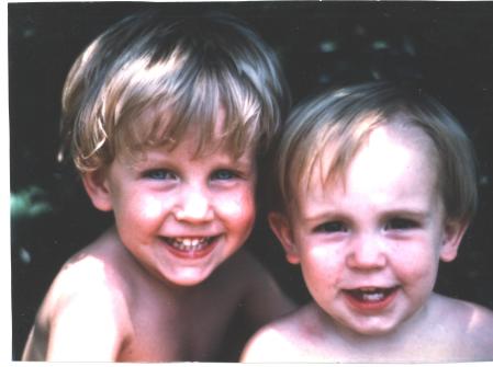 Our boys 23 yrs ago