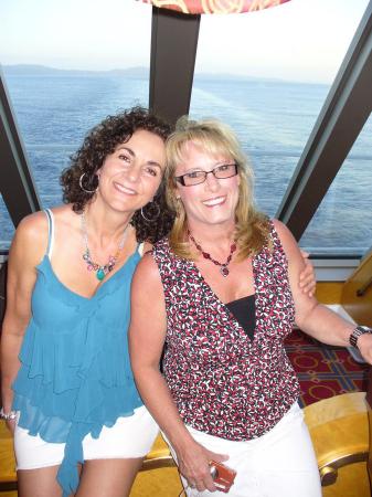 Lorrie and Carole on cruise