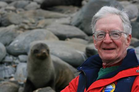 With a friend in Antarctica