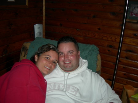 Luke & I at the cabin