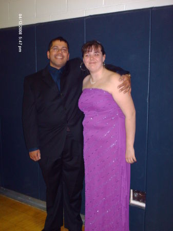 Shelby & her Dad at JROTC Ball 4/2008