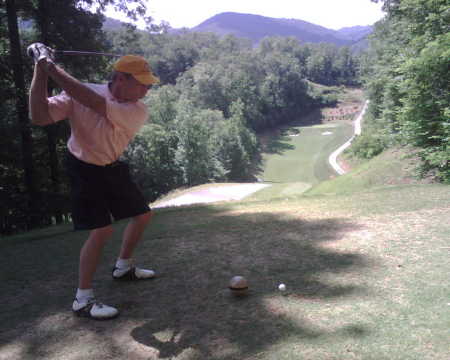 Golfing in the mountains