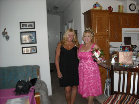 My sister Terri (in pink) & I ~ June 28, 2008