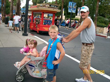 My husband and kids at Disney!!!