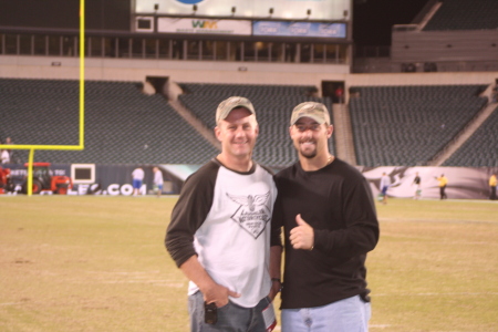 Me & Dave Akers, Eagles kicker