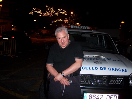 On a Police Car in Spain