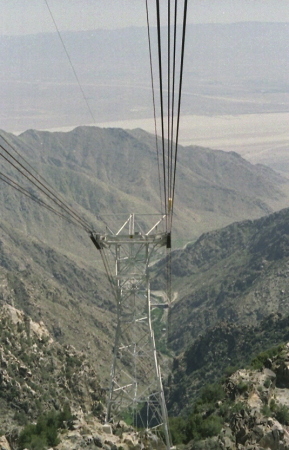 Looking back down the Tram cable