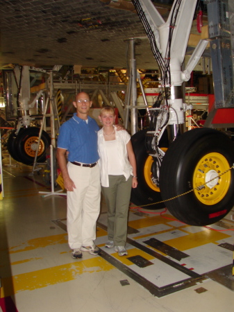 Kristina and me under Endeavour