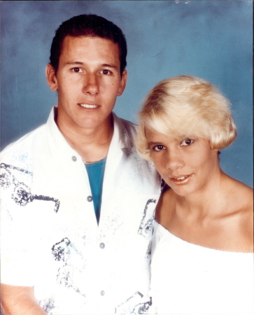 On our honeymoon 1988