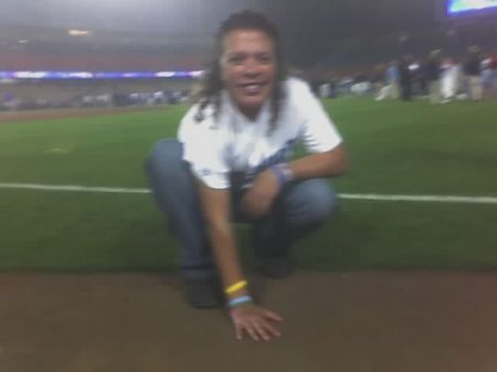 On The Field At Dodger Stadium