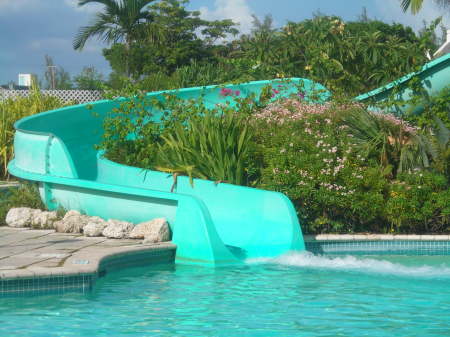 Close up of the slide
