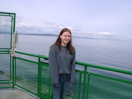 Jane on the ferry