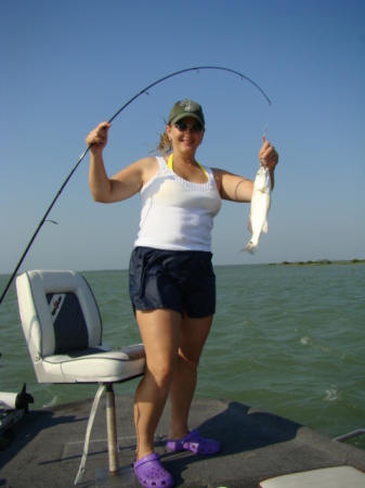 Fishing on our boat