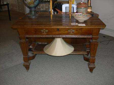 Oak Library Table