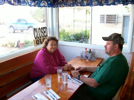 Mom and I at Fields Restrant