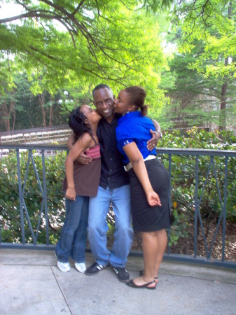 Keith and the girls on San Antonio Riverwalk