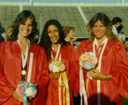 Lori, Dana and I on Graduation Day - 1979