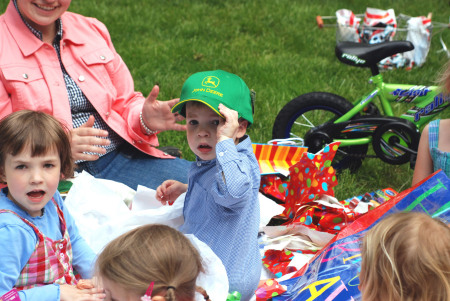 Lydia & Will at Will's Birthday party