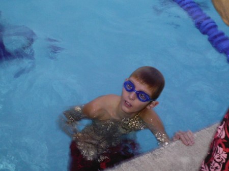 Brandon at swim competition 2008