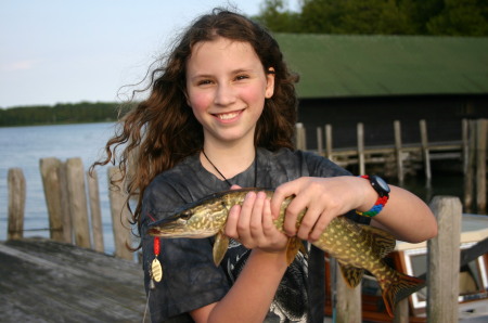 fishing at the summer home