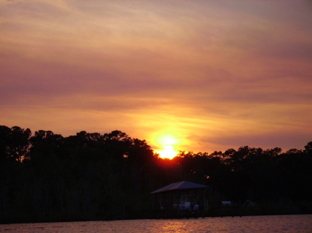 sunset in my back yard