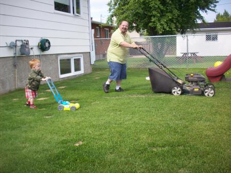 son following dad in his dutys