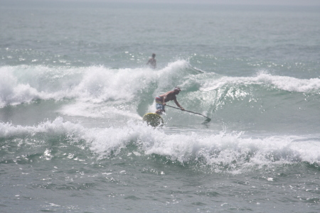 Me, stand up paddleboarding