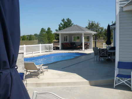 Our new pool and pool house!