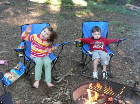 Camping near Mt Hood Oregon.