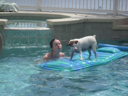 In the pool again