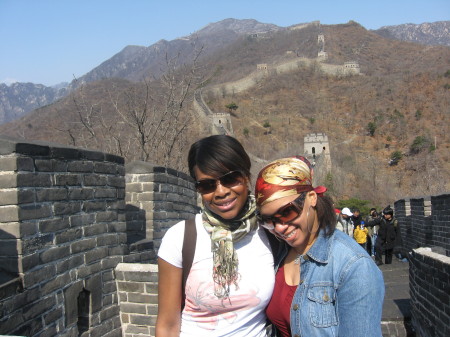 Fe and Reh at The Great Wall of China