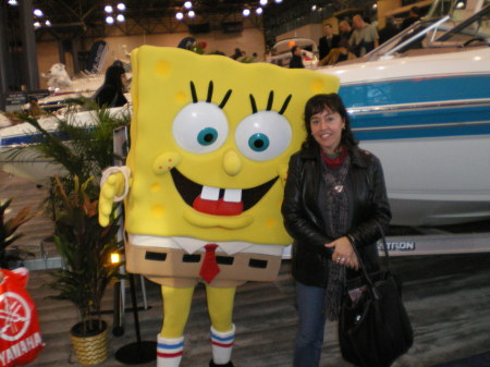 me and sponge bob  - I think he pinched me