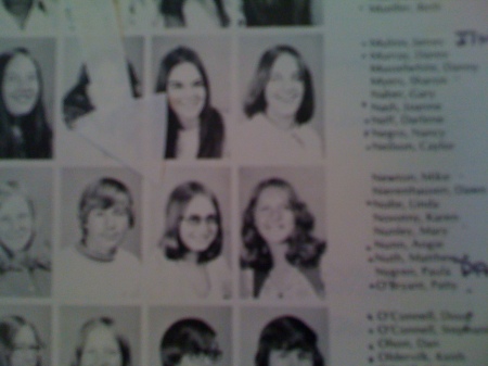 Mitchell 74-75 yearbook - arrow pointing to me