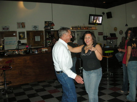 Dad dancing at midnight