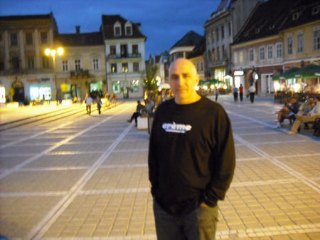 Me at night in Brasov,Transylvania,Romania,08