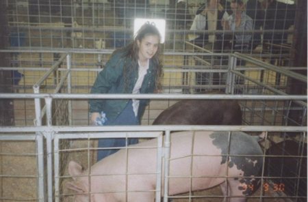 Ashley at County Livestock Show.