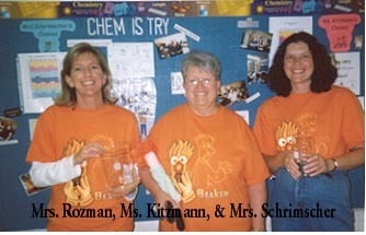 three chemistry geeks!