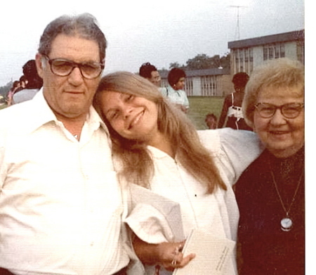 My Grandparents with me at my graduation 1975