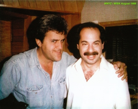 Jay Leno and me at WNYZ in 1988